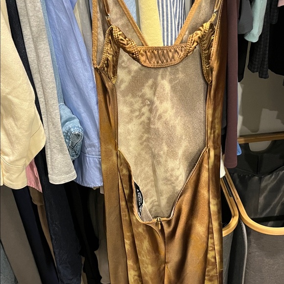 Zara Brown Tie-Dye Maxi Dress - Picture 6 of 8